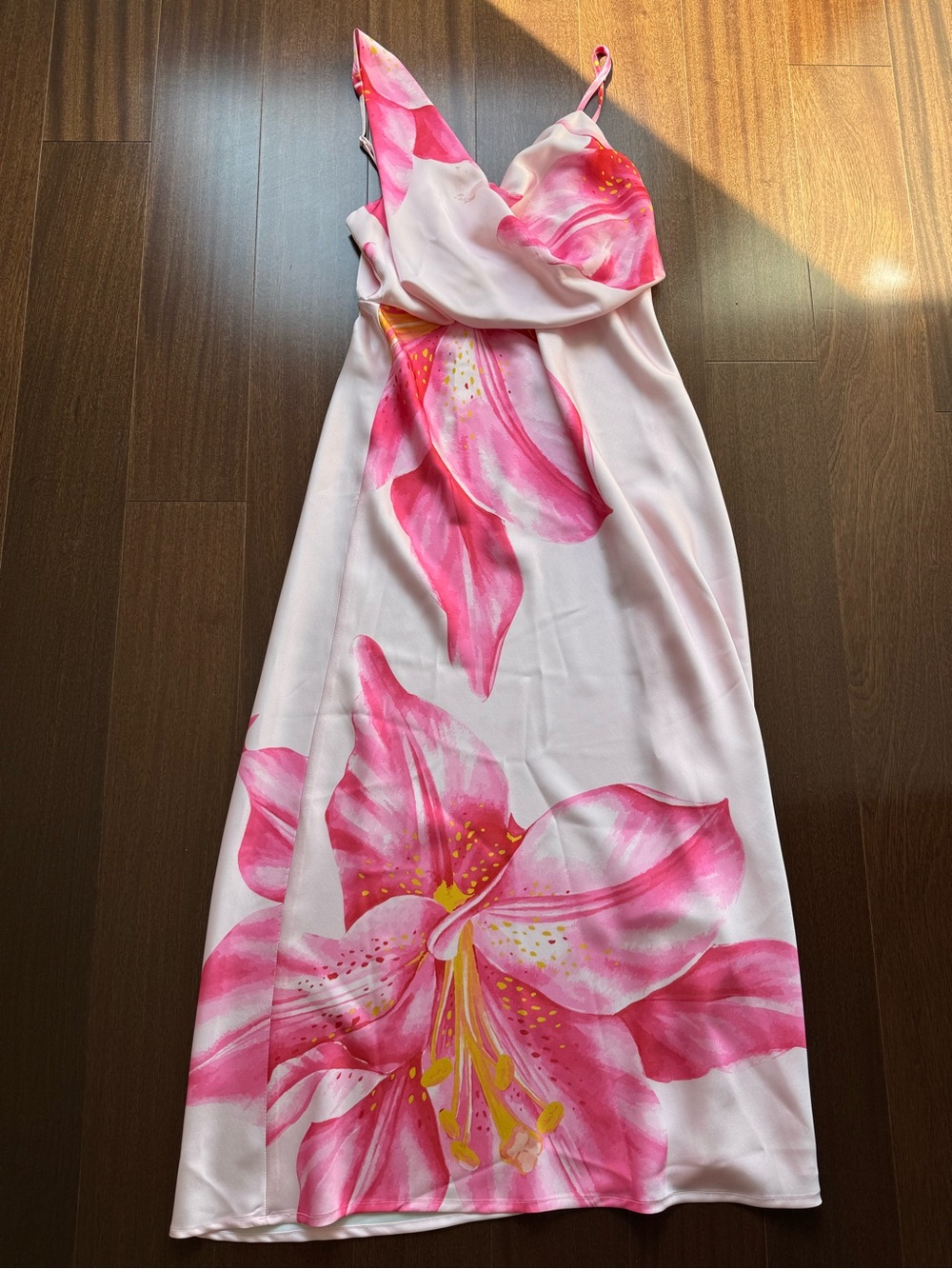 Pink Lunamoda Floral Slip Maxi Women’s Summer Dress!